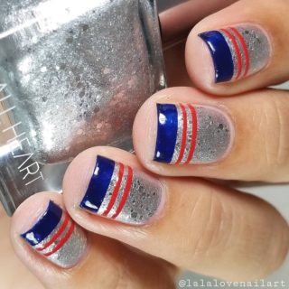 Fourth of July Nails : Red White Blue Nail Designs